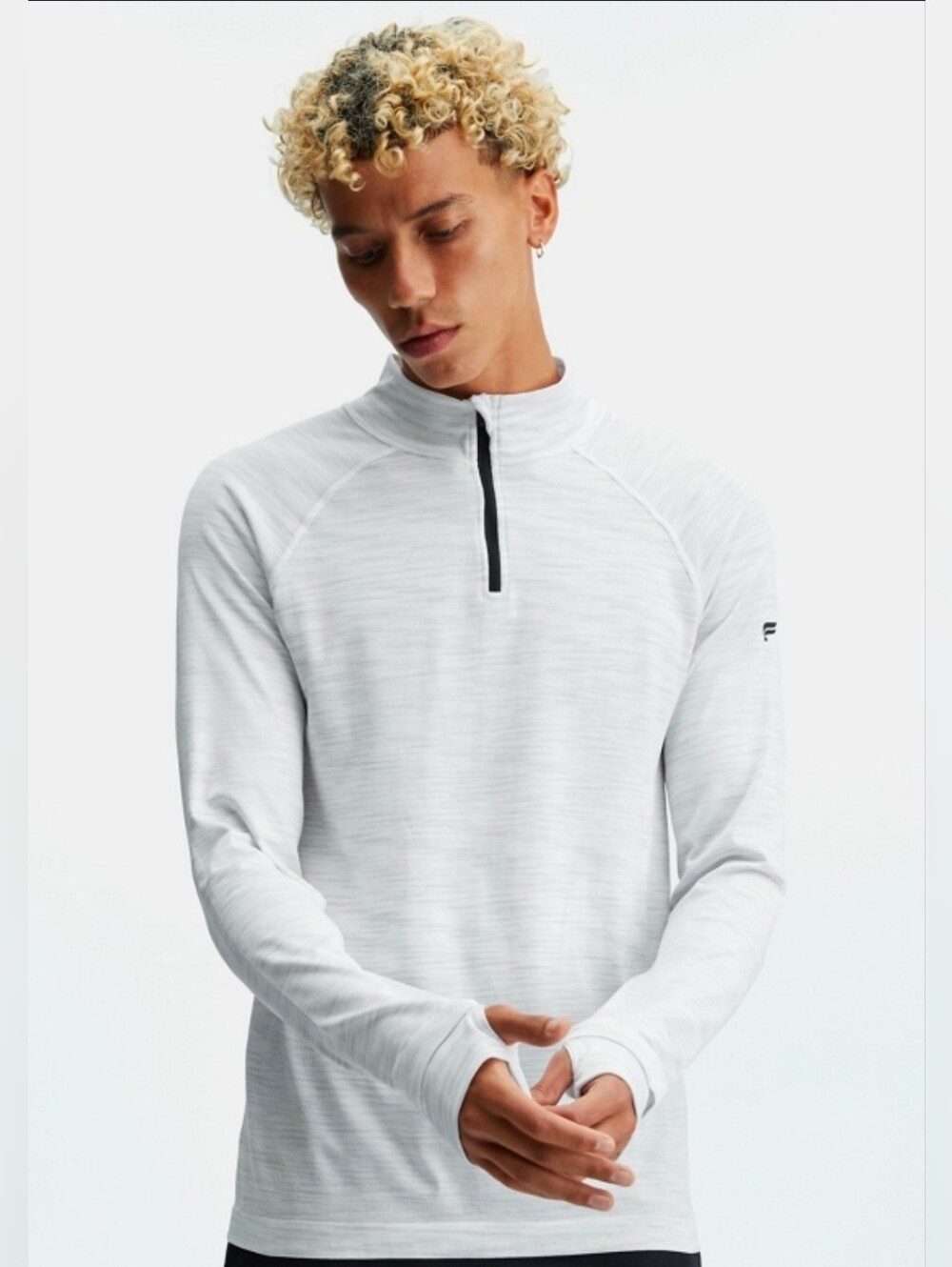 Fabletics The Training Day Quarter Zip Mens Size Medium Athletic Workout